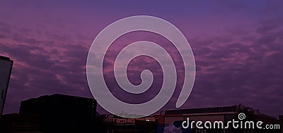 Beauitful Purple Sky In Brighton Stock Photo