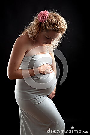 Beauitiful pregnant woman Stock Photo