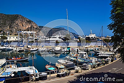 Beaulieu sur Mer marina, South of France Editorial Stock Photo