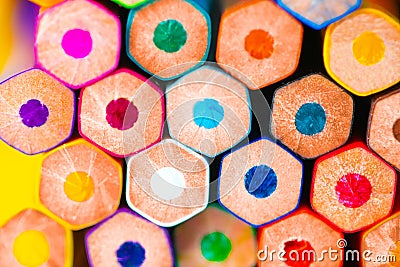 Beaultiful colorfull pencil color Stock Photo