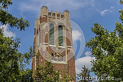 Beaumont Tower at Michigan State University Editorial Stock Photo