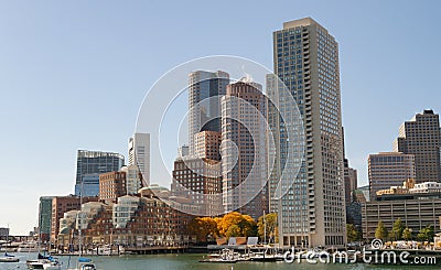 Beautifu view of Boston buildings and skyline, Massachusetts, US Stock Photo