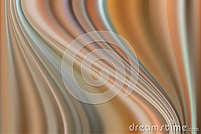 Beautiful abstract backdrop with crooked gradient folds. The effect of silk fabric Cartoon Illustration