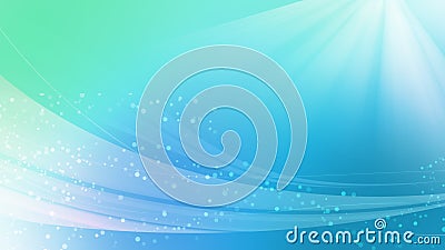 Beautiful Abstract background, blue sea tone and bokeh wave light Stock Photo