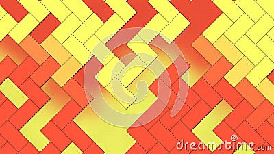 Beautiful Abstract Background - geometric texture rectangles - Yellow Red Fire color Stock Photo