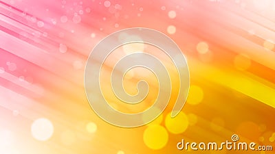 Beautiful Abstract background, pink and yellow tone and bokeh light Stock Photo