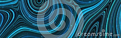 Beautiful abstract blue abstract modern waving background. Stock Photo