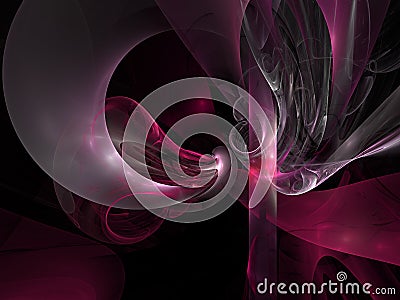 Beautiful abstract fractal Cartoon Illustration