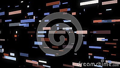 Beautiful abstract geometric pattern. Animation. Abstract animation of multicolored line patterns moving horizontally on Stock Photo