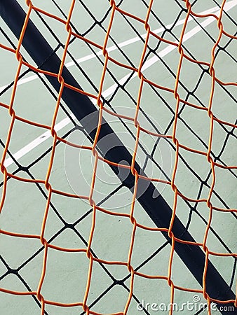 Beautiful abstract minimalist photo at the sports court Stock Photo