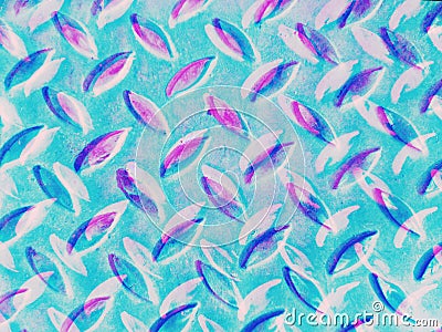 Leaf texture design beautiful color abstract overlapping background. Stock Photo