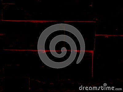 Beautiful abstract red grunge marble on black background and orange granite tiles floor on red background, love black wood banners Stock Photo