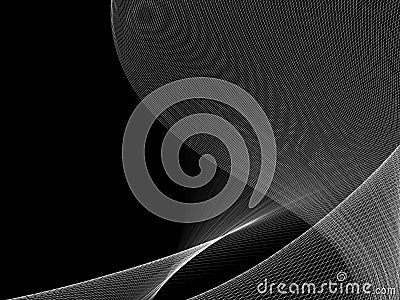 Abstract wave element for design. Stylized line art background. Curved wavy line, smooth stripes. Stock Photo