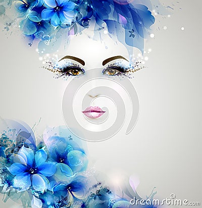 Beautiful abstract women Vector Illustration