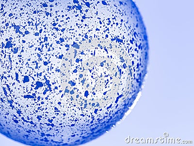 Beautiful abstraction with a white ball Stock Photo