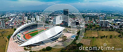 Beautiful aerial view of Costa Ricas San Jose city Editorial Stock Photo