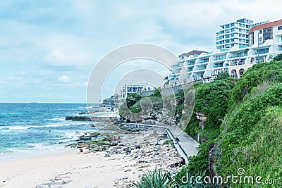 Beautiful aeril view of Bondi Beach, Sydney - Australia Stock Photo