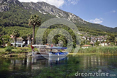 beautiful akyaka city in mugla turkey Editorial Stock Photo