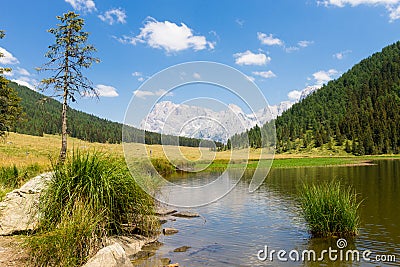 Beautiful alpine panorama Stock Photo