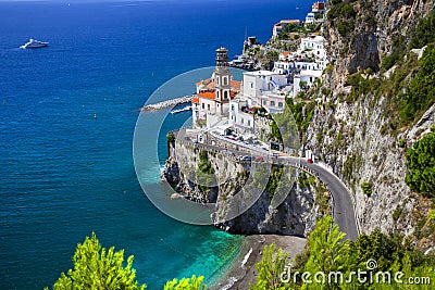 Beautiful Amalfi coast of Italy - view of Atrani Stock Photo