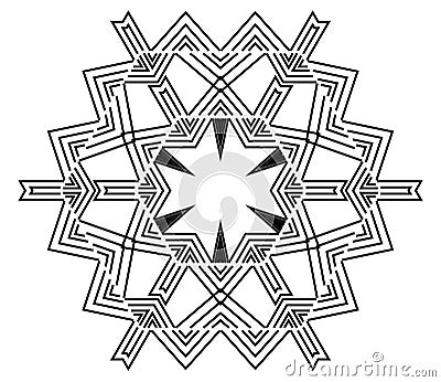 Beautiful amazing polygon pattern with black color Vector Illustration