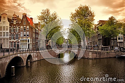 Amsterdam canals Stock Photo