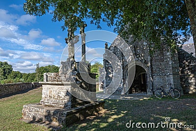 Chapel Saint Fiacre in Brittany, France Stock Photo