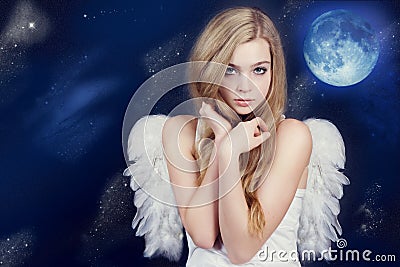 Beautiful angel Stock Photo