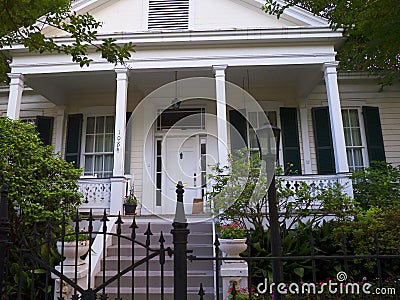 Beautiful Antebellum House in Natchez Mississippi in the USA Editorial Stock Photo