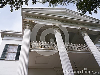 Beautiful Antebellum House in Natchez Mississippi in the USA Editorial Stock Photo