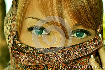 Beautiful Arabian woman Stock Photo