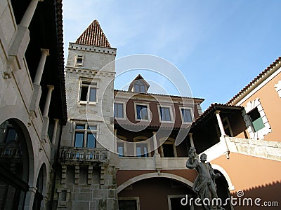 Beautiful architectural ancient building portugal Stock Photo