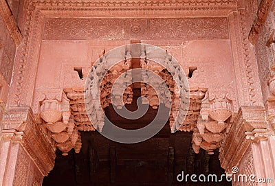 Beautiful architectural and designs display at Jhangir Palace Stock Photo