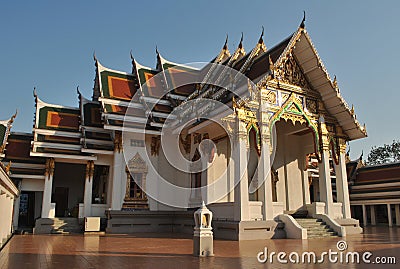 Beautiful Architecture Buddist Building Wat Pra Sri Mahatatu Editorial Stock Photo