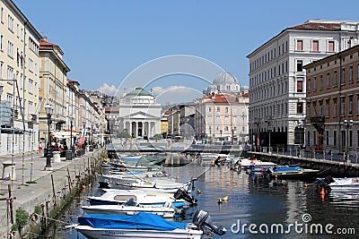Archicture of Trieste, Italy Editorial Stock Photo