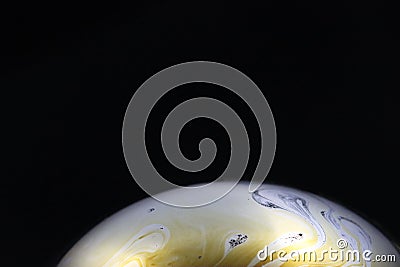 Beautiful artificial planet pomp soap different rare spectacular amazing galaxy Stock Photo