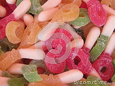 Beautiful artisan products sweets of licorice candies with lots of color Stock Photo