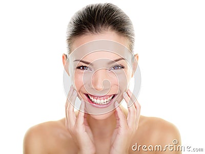 https://thumbs.dreamstime.com/x/beautiful-asian-beauty-woman-touching-perfect-skin-face-laughing-happy-healthy-skincare-concept-candid-smiling-girl-smiling-33676743.jpg