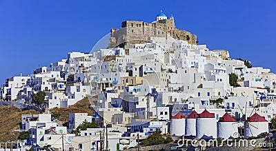 Beautiful Astypalea island - Greece. Editorial Stock Photo