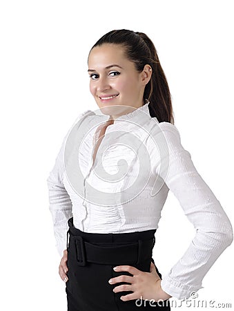 Beautiful attractive business women Stock Photo