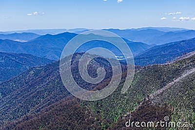 Beautiful Australian Alps, Victoria, Australia. Stock Photo