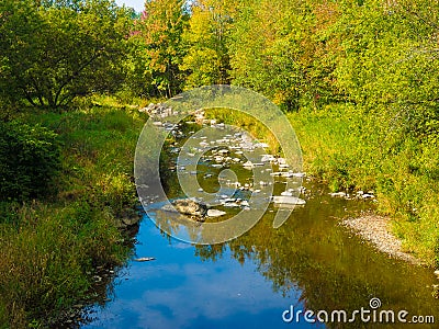 A small river near my home. Stock Photo