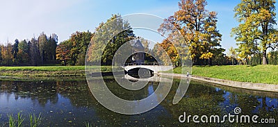 Beautiful autumn panorama Stock Photo