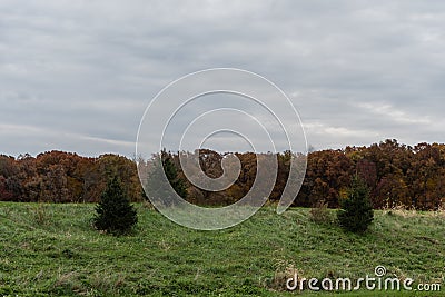 Autumn vista in West Lafayette, Indiana Stock Photo