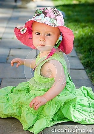 Beautiful Baby Girl Stock Photo