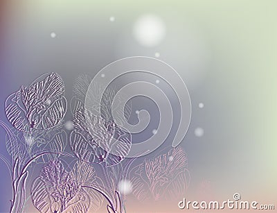 Beautiful background for a card, a banner Vector Illustration