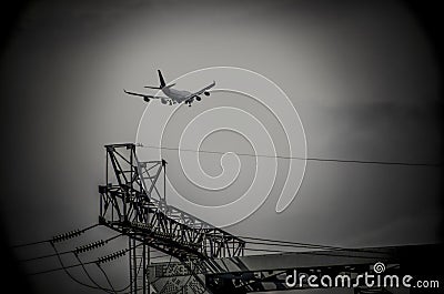 Beautiful view of the plane Editorial Stock Photo