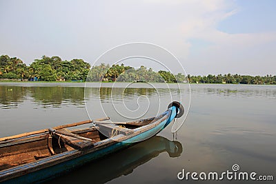 Beautiful backwater locations of Kerala Stock Photo