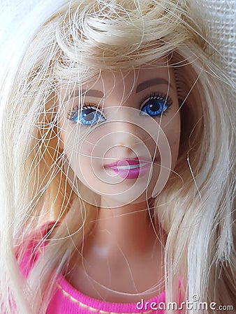 A beautiful barbie doll portrait Editorial Stock Photo