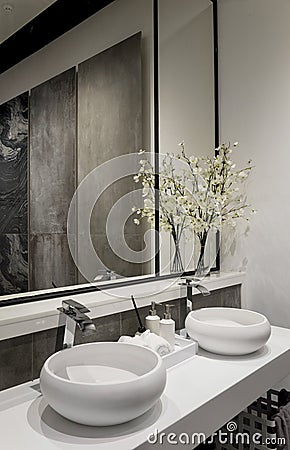 Beautiful bathroom Stock Photo